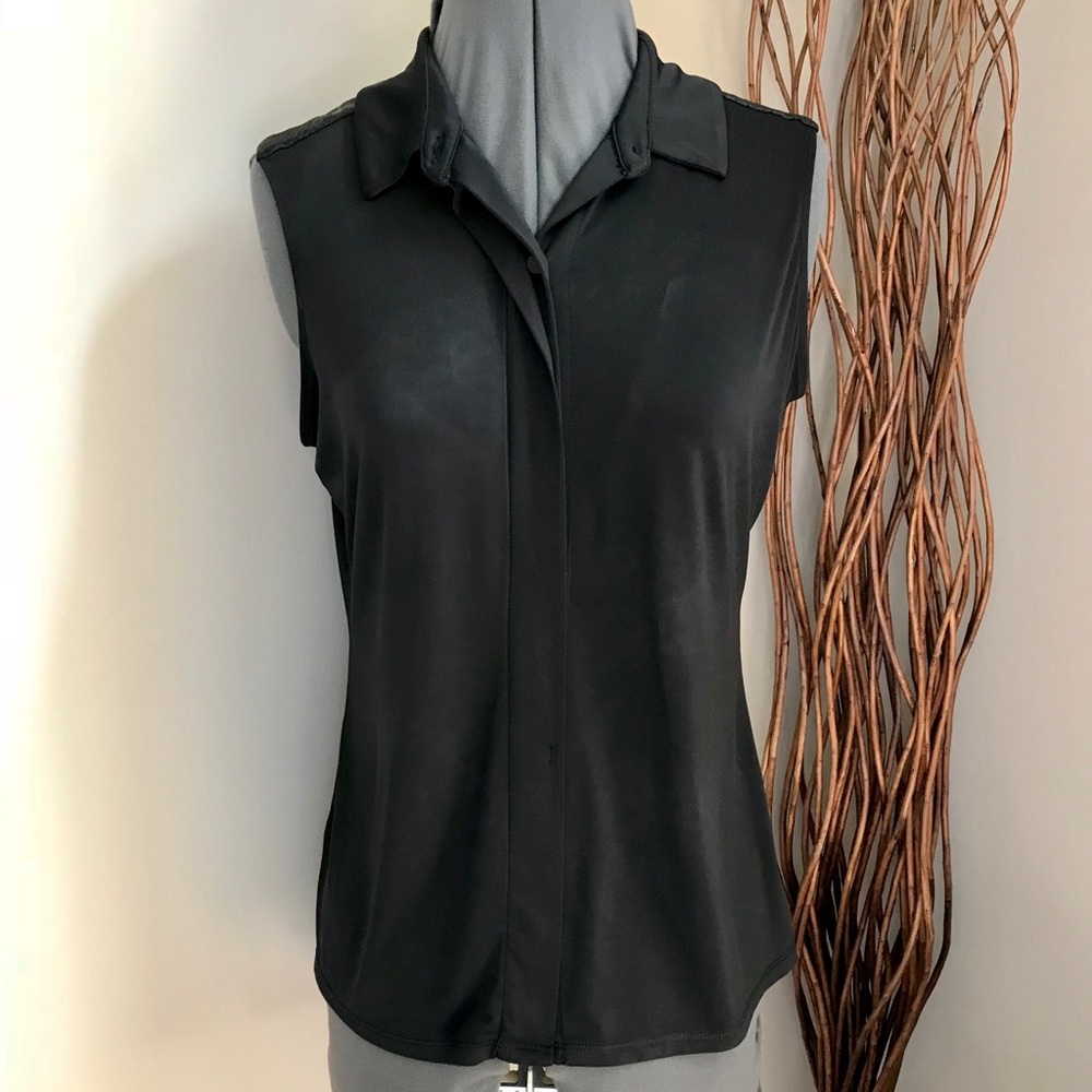 💵5 FOR $25💵 Worthington Black Tank Top Snakeskin